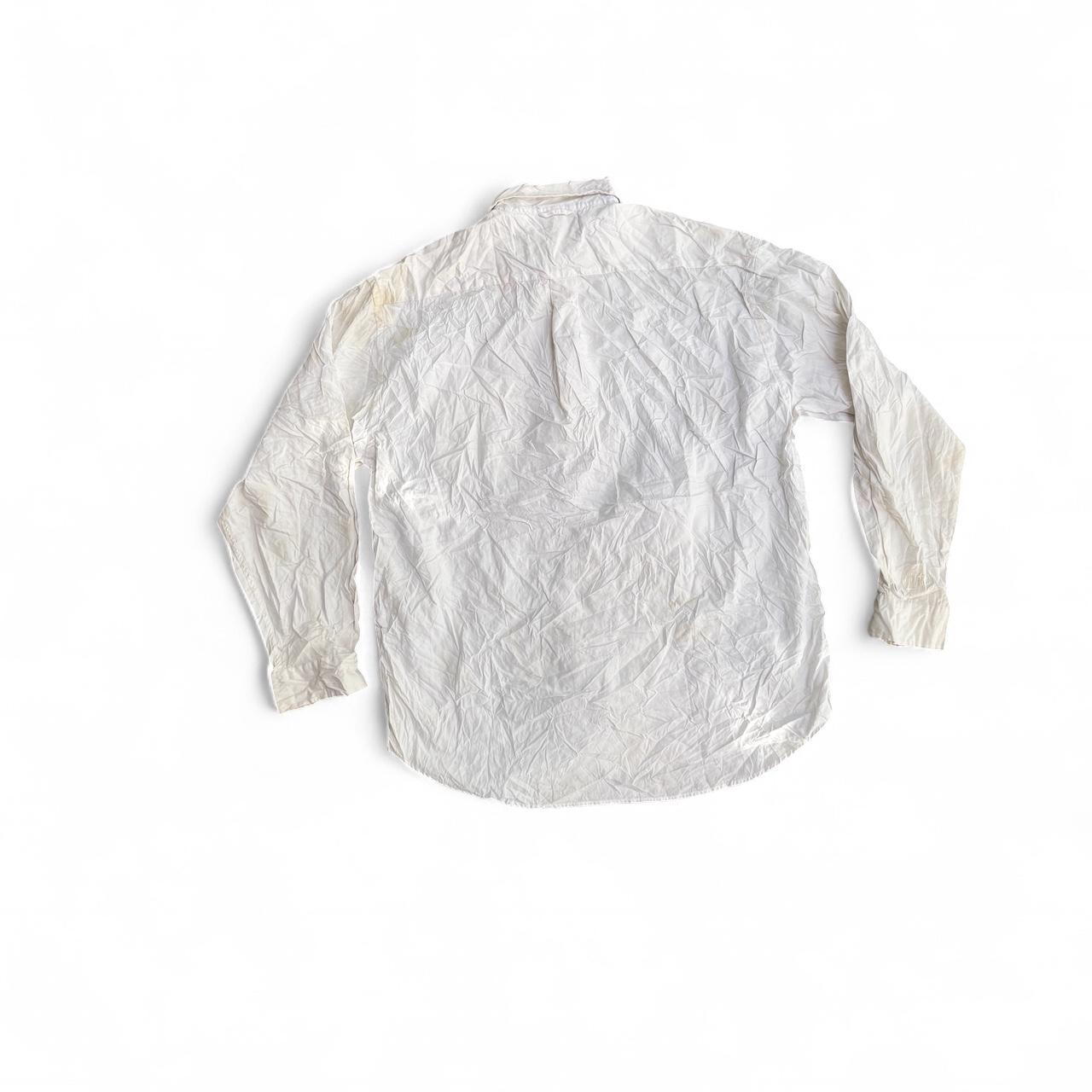 White Tommy Hilfiger golf button-up shirt