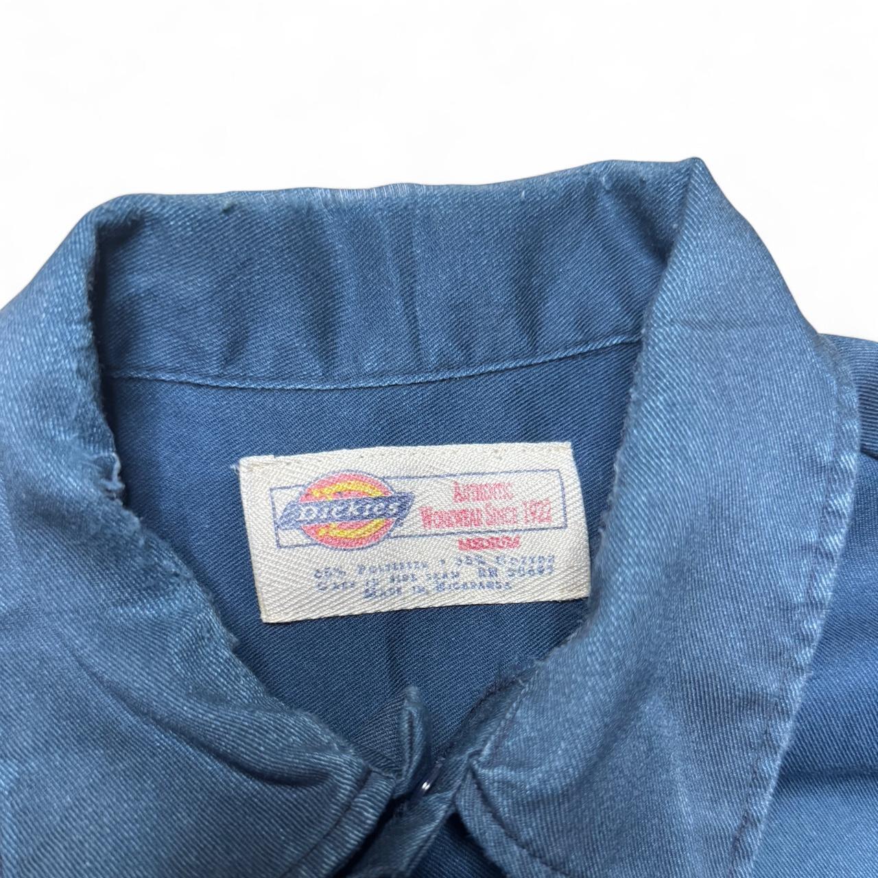 -blue/grey dickies vintage bowling shirt