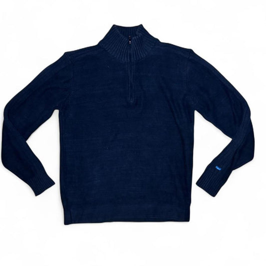 -vintage navy Columbia zip up knit