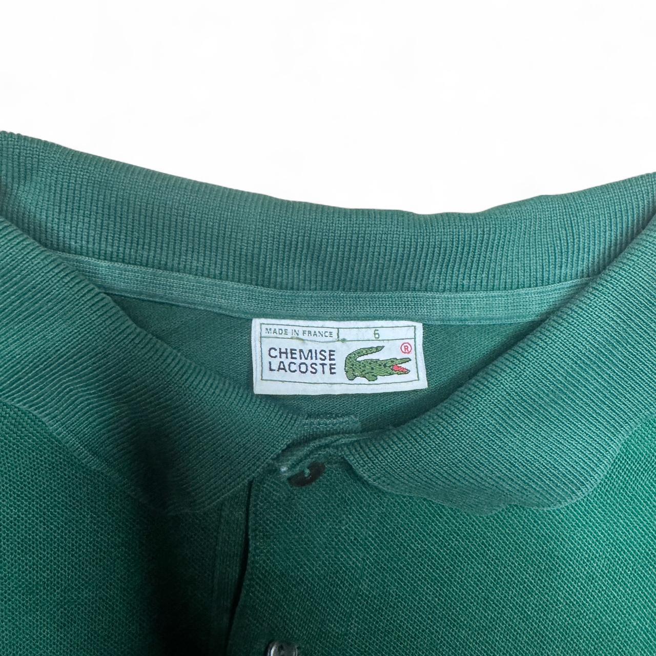 -bottle green Lacoste polo shirt