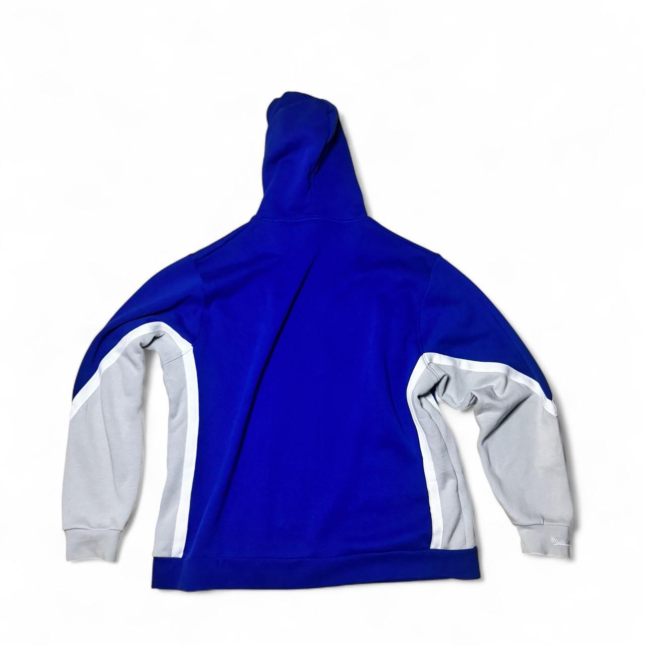 -Mitchell & ness blue and grey duke blue devils hoodie