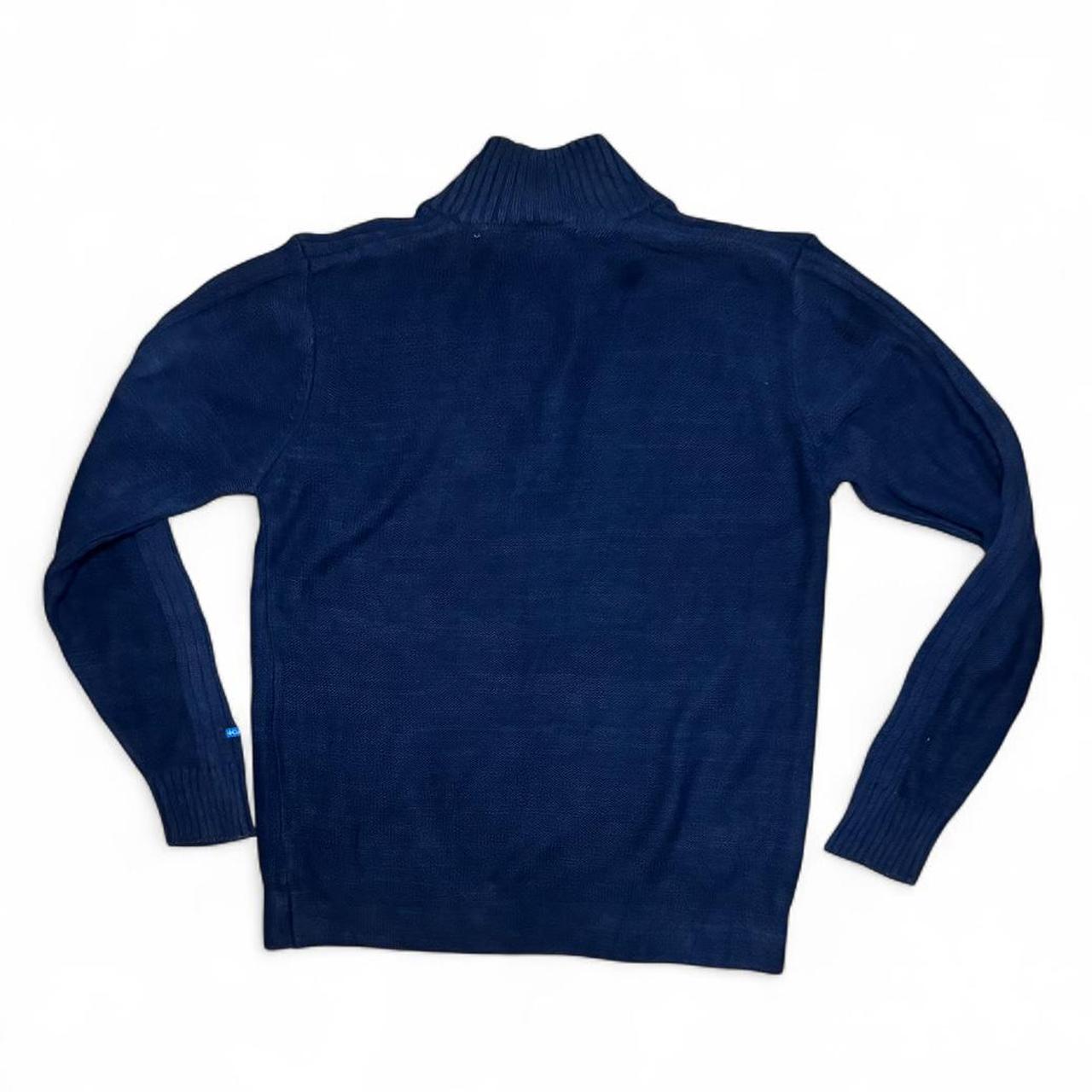 -vintage navy Columbia zip up knit