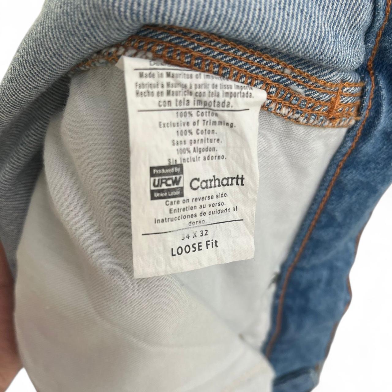 Carhartt blue denim carpenter jeans