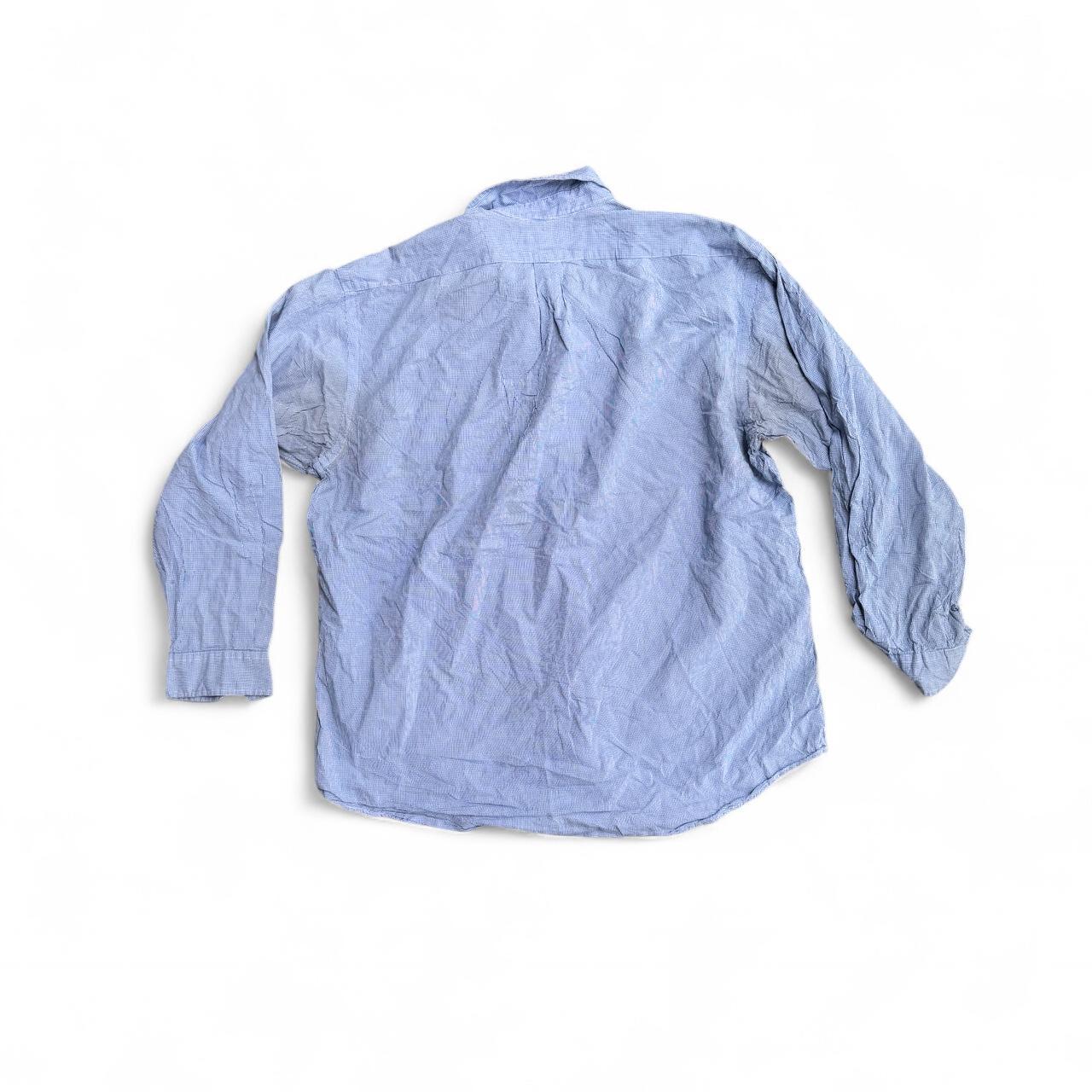 Blue and white gingham check Ralph Lauren shirt