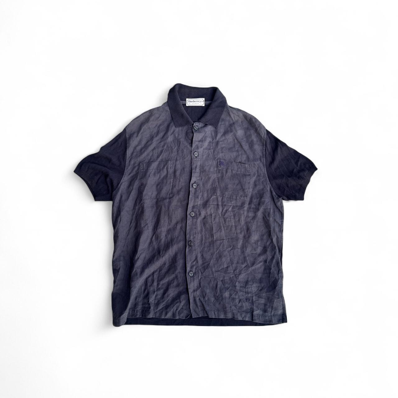 Burberry black and grey shirt