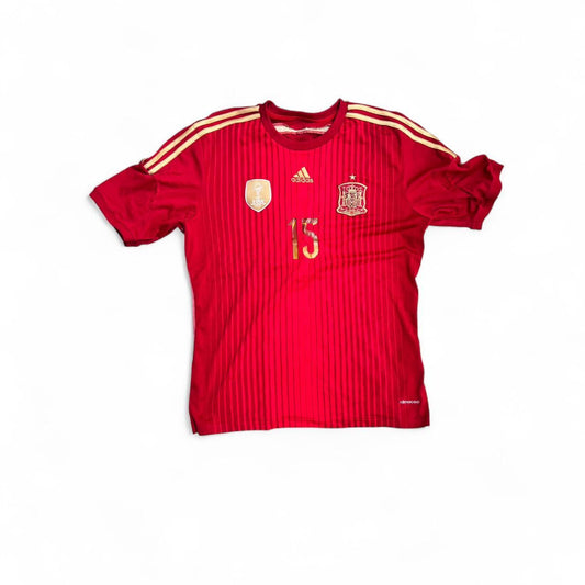 Spain 2013-15 home shirt with name and number