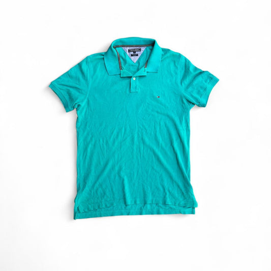 Tommy Hilfiger teal polo shirt