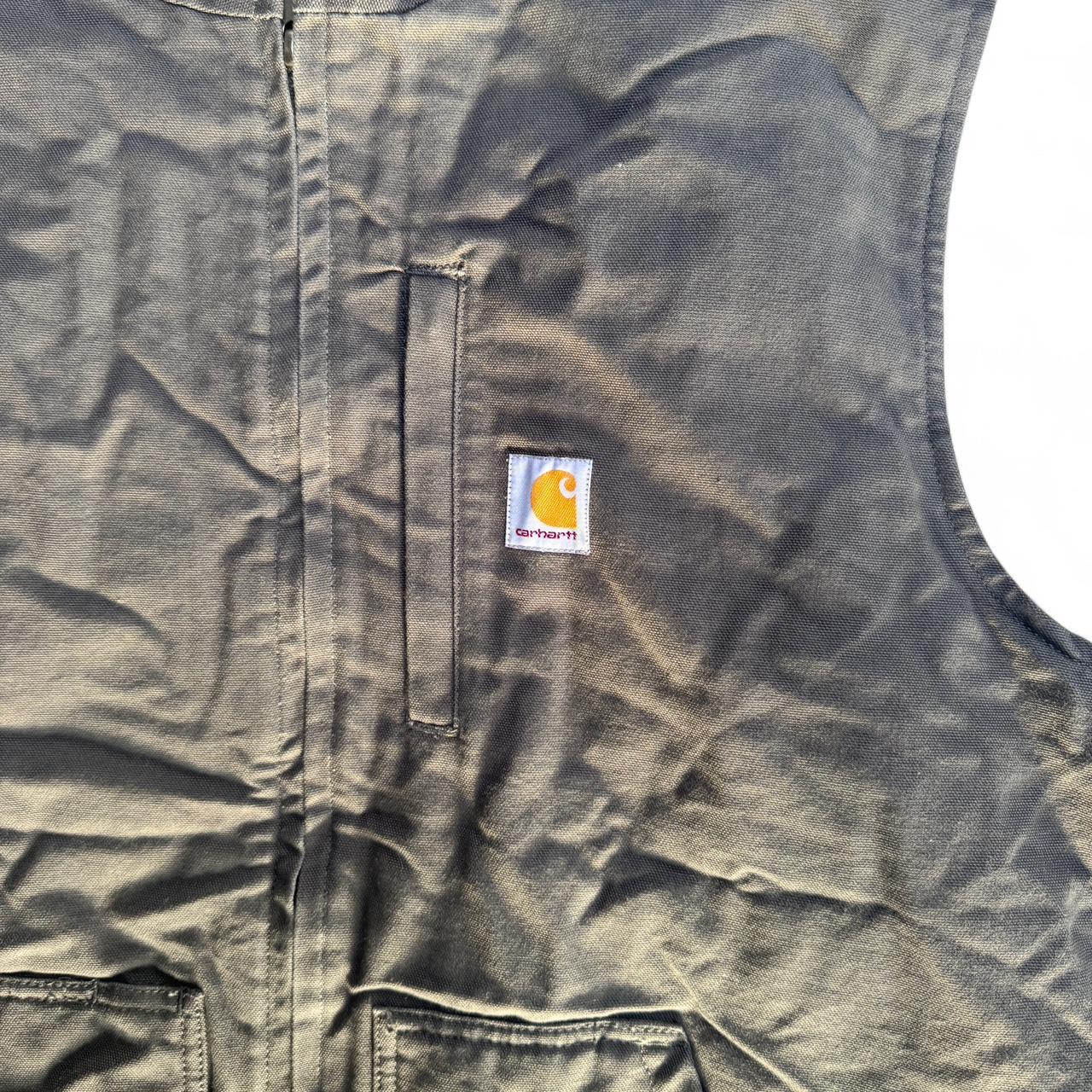 Carhartt grey fleece lined Gilet vest