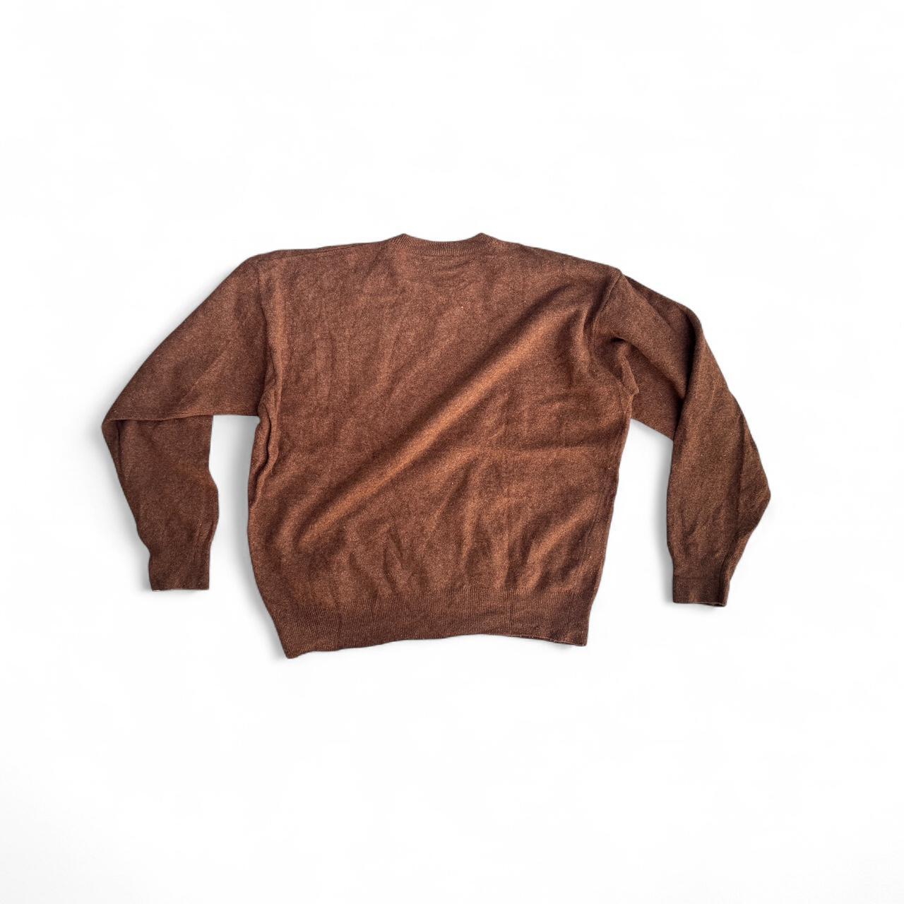 Brown Lacoste knitted sweater
