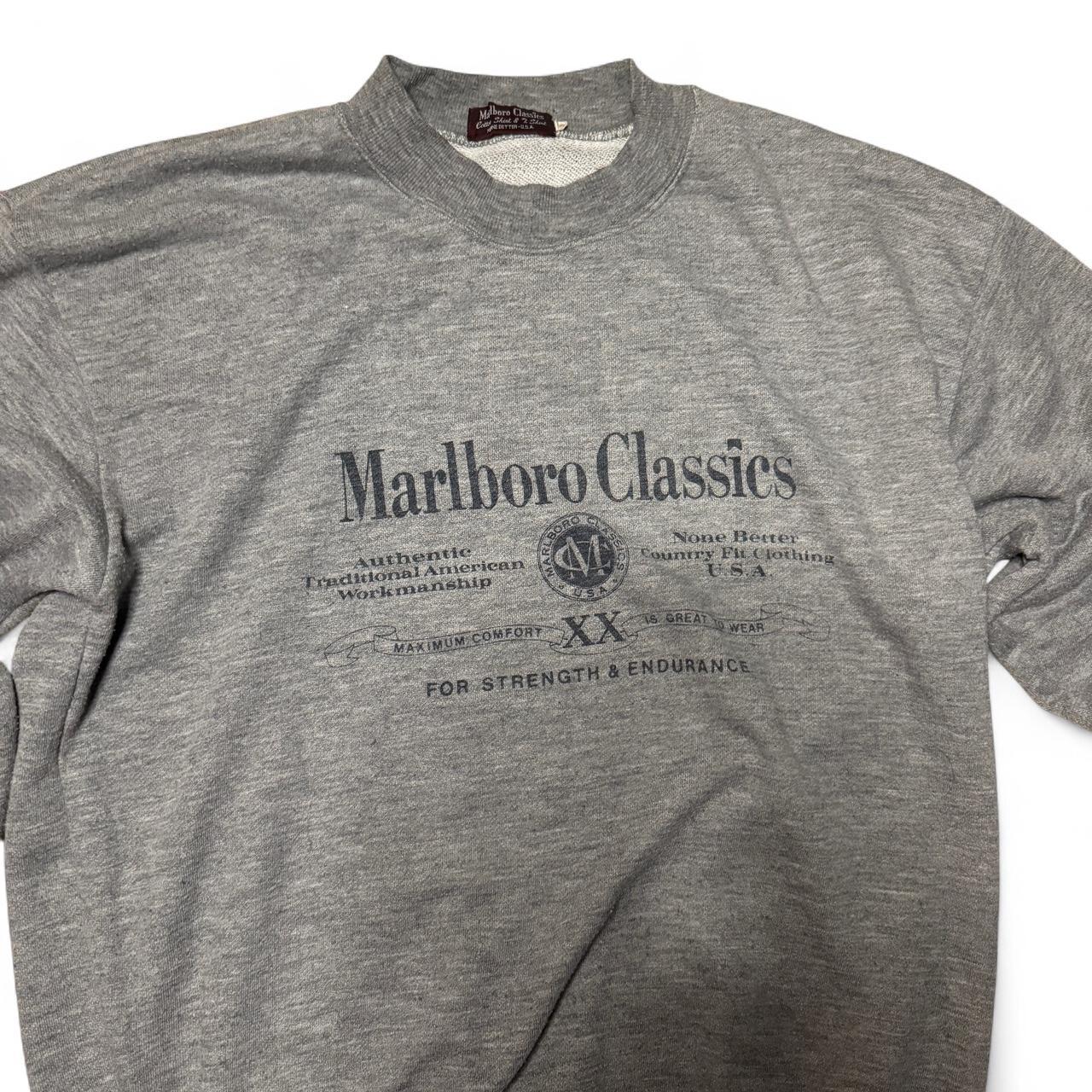 -vintage grey marlboro crewneck