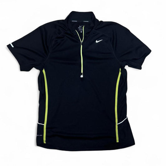 -nike dri fit 1/4 zip running vest