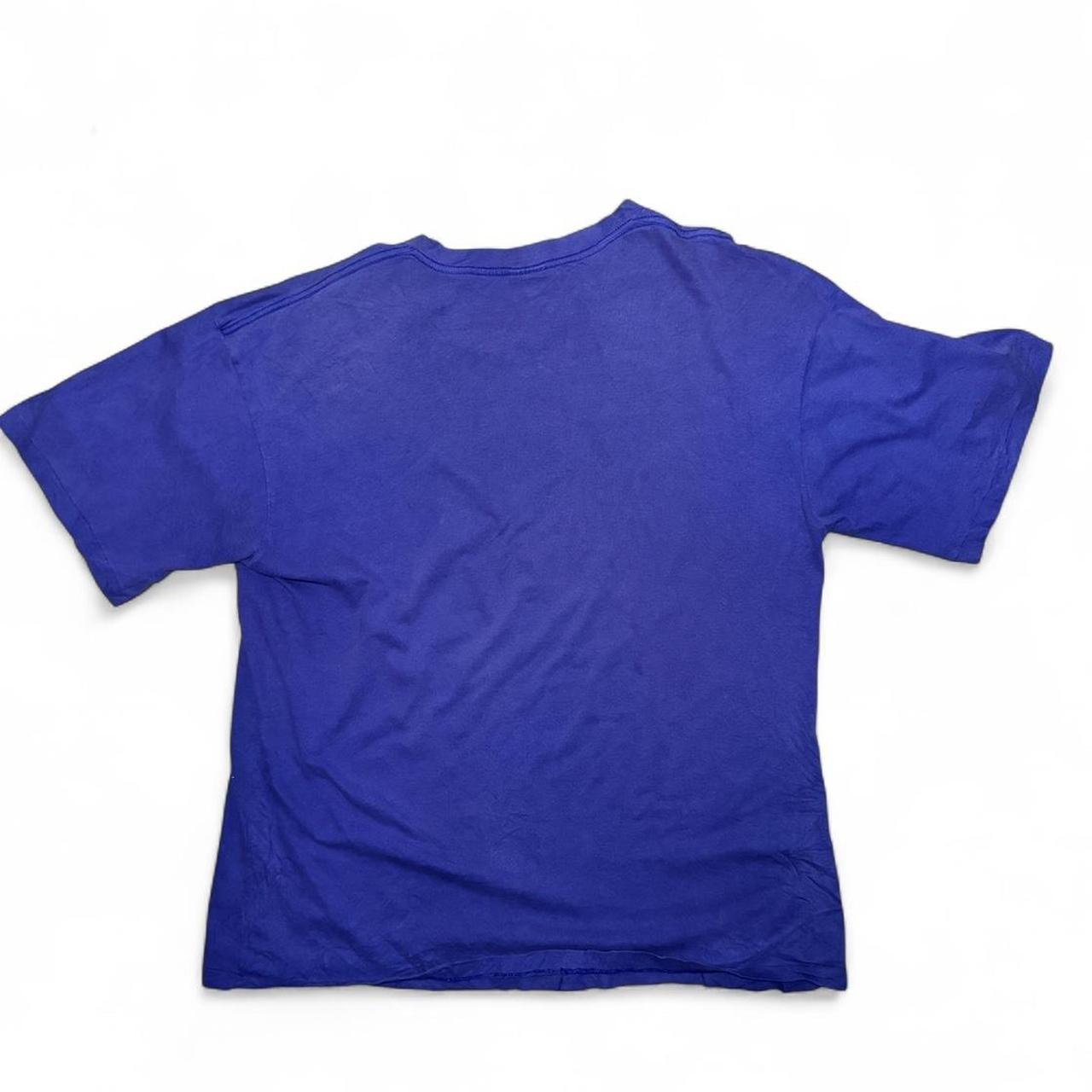 -vintage nike 1990s purple runner tee