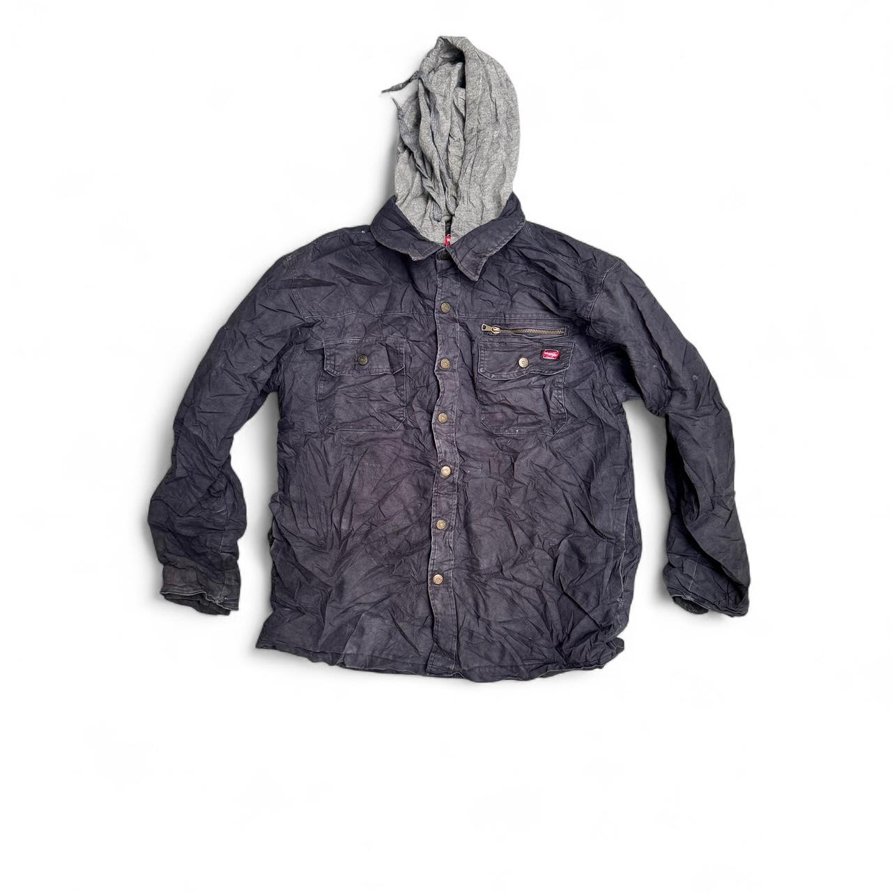 Black Wrangler jacket with a grunge vibe