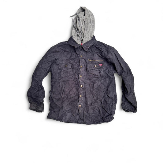 Black Wrangler jacket with a grunge vibe