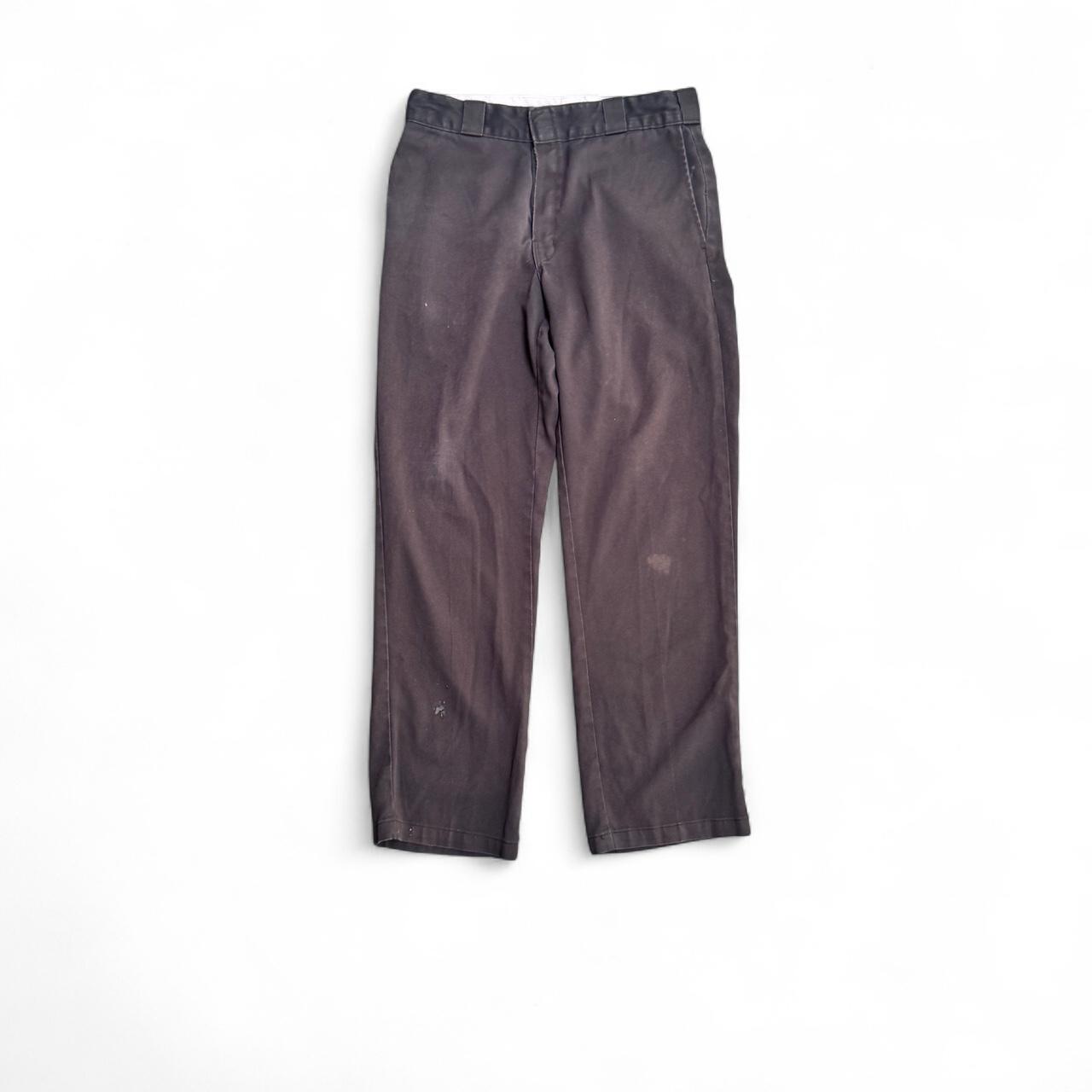 Faded black Dickies 874 straight leg trousers with a relaxed fit