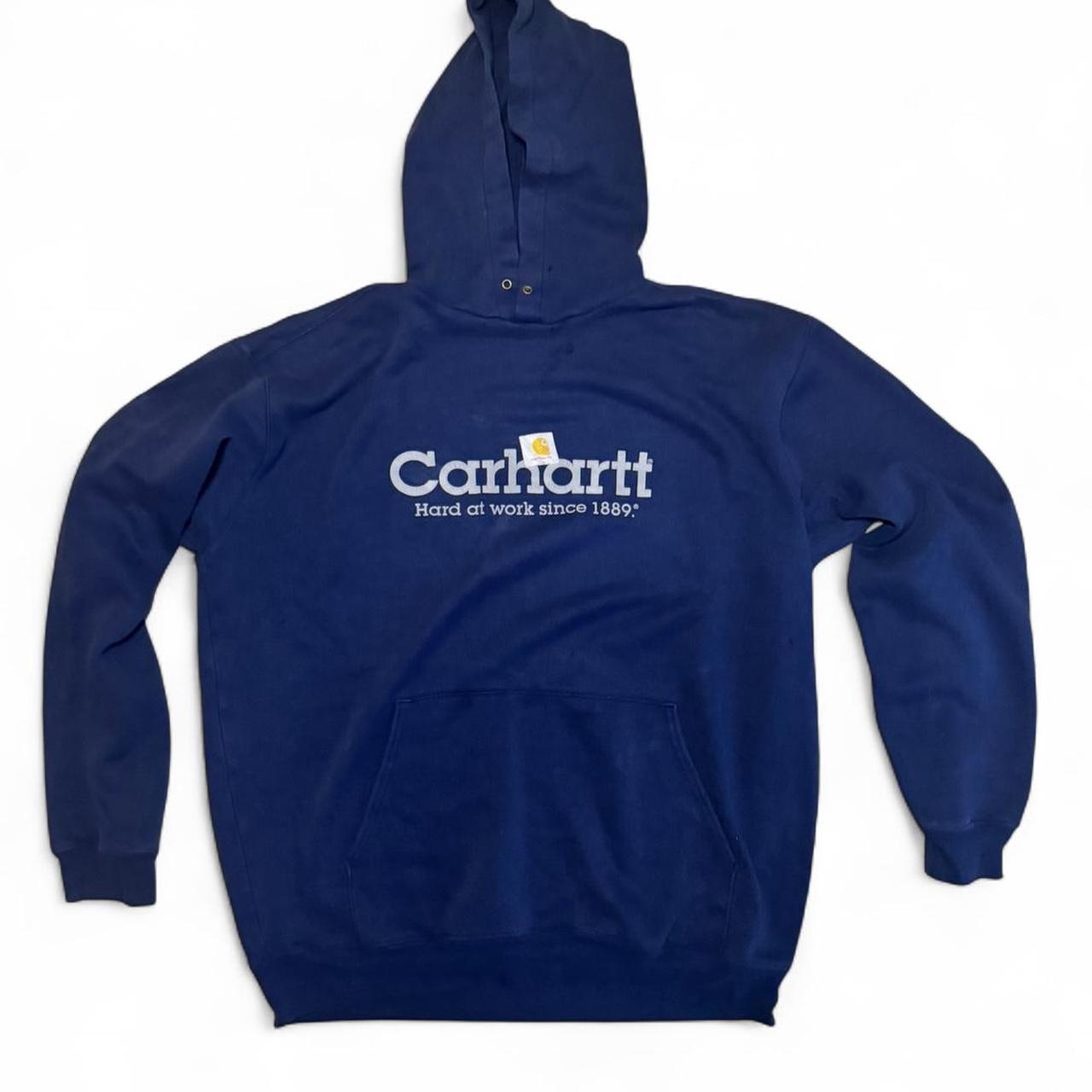 -navy vintage carhartt hoodie