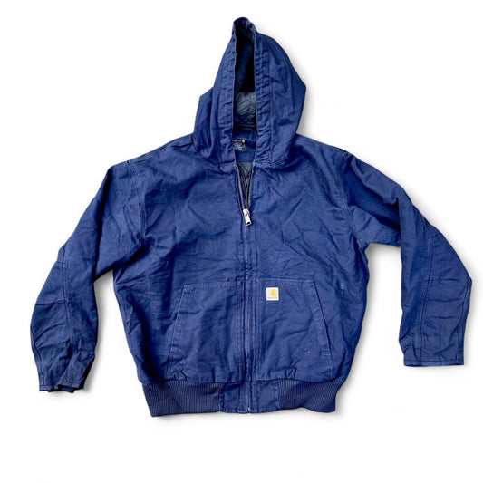 Navy Carhartt active jacket with hood