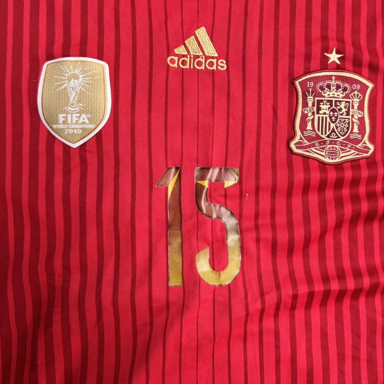 Spain 2013-15 home shirt with name and number