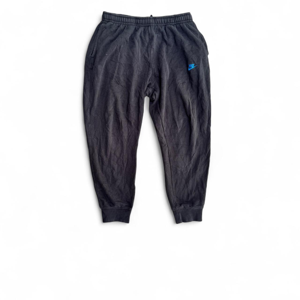 Nike black and blue tracksuit bottoms