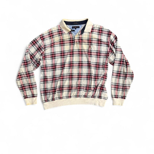 Tommy Hilfiger plaid golf polo shirt