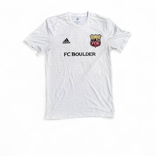 Adidas white FC Boulder soccer jersey