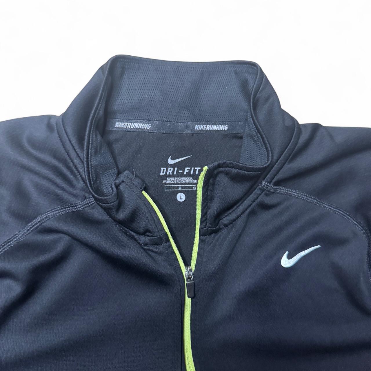 -nike dri fit 1/4 zip running vest