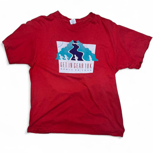 -rare vintage biker runners tee