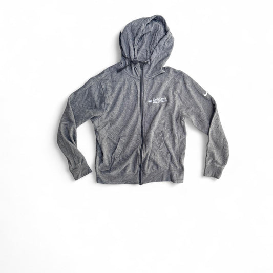 Grey Nike zip up dark grey hoodie