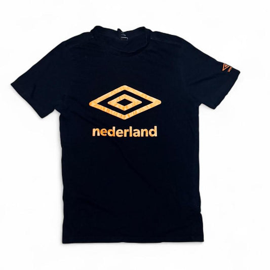 -black and orange Umbro Netherlands tee