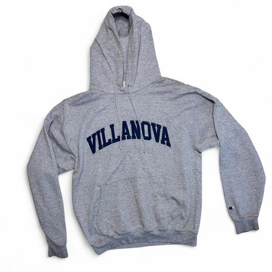 -grey champion villanova spell out hoodie