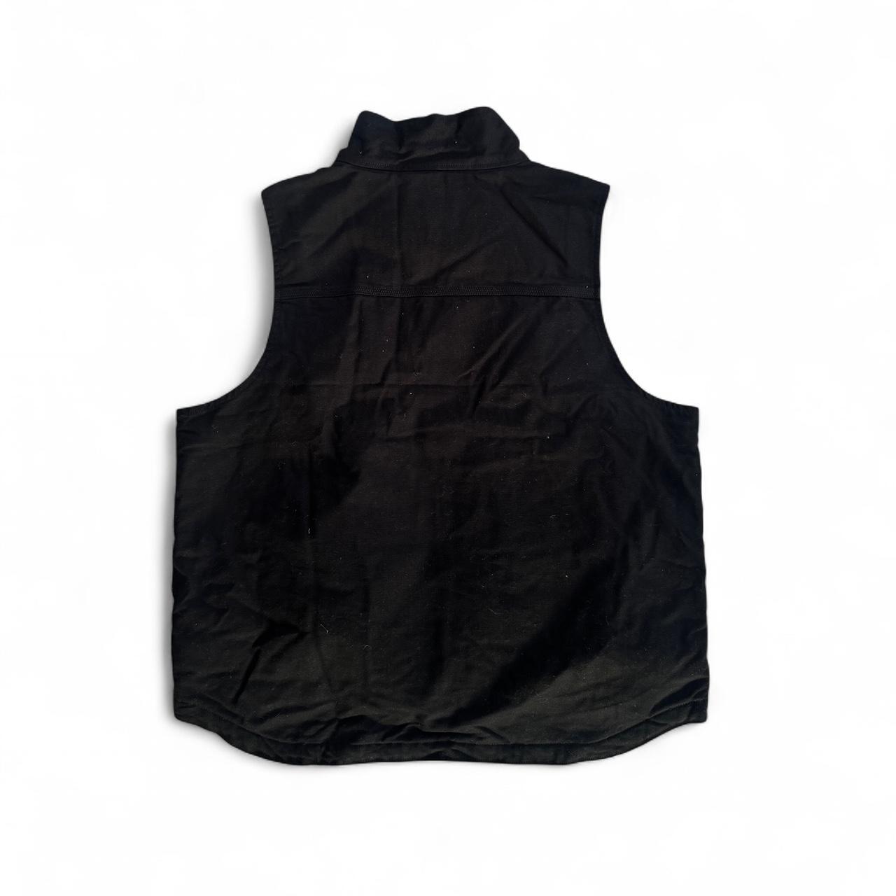 Black Carhartt vest fleece lined size medium