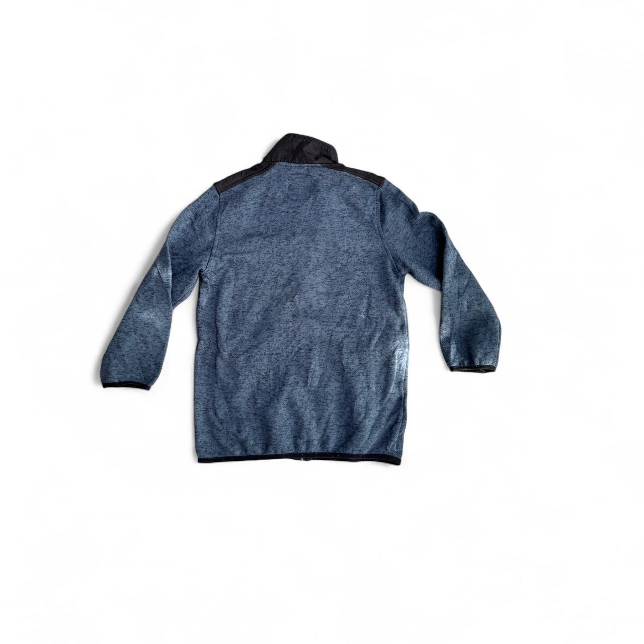 Nautica women’s blue and black quarter zip fleece jacket