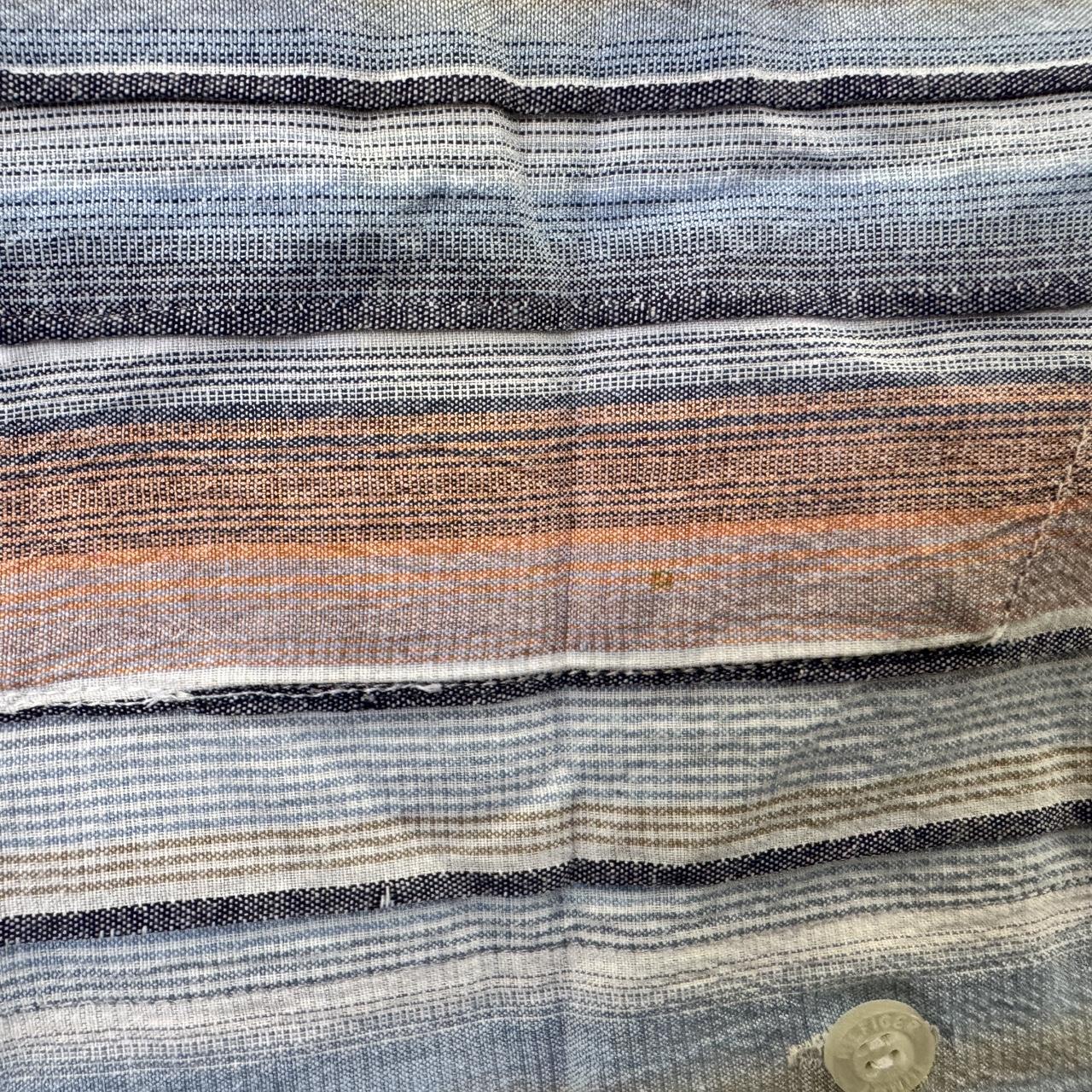 Tommy Hilfiger striped short sleeve button up shirt