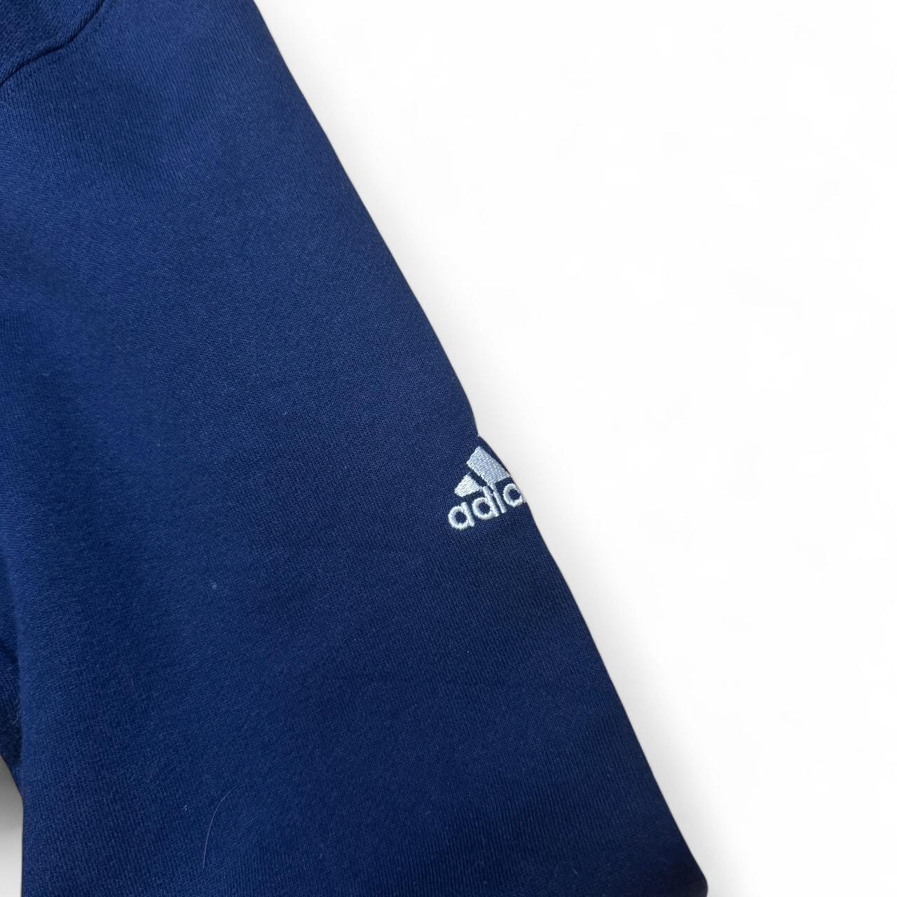 Classic vintage Notre Dame hoodie in navy blue