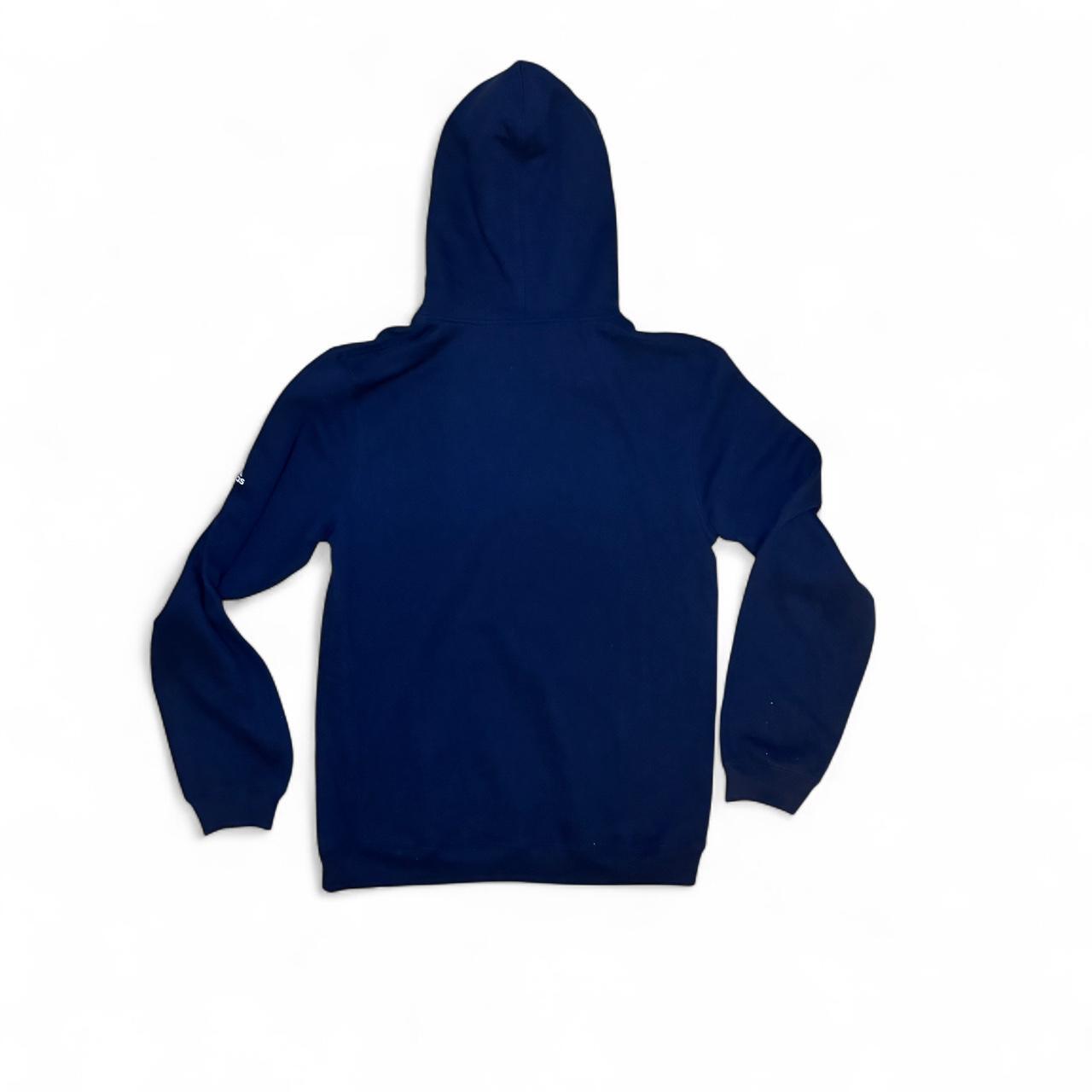 Classic vintage Notre Dame hoodie in navy blue