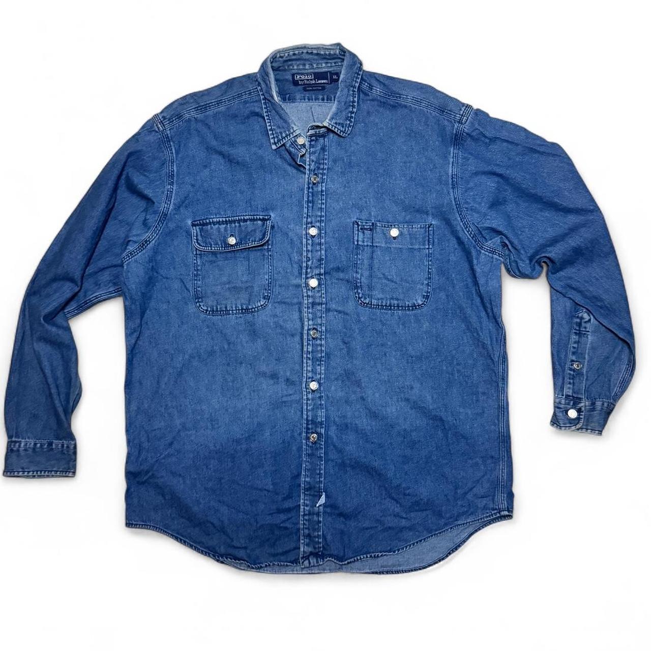 -polo Ralph Lauren 90s denims button up shirt