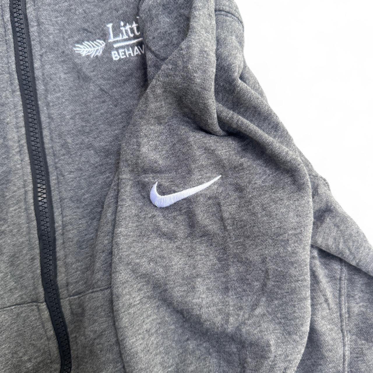 Grey Nike zip up dark grey hoodie