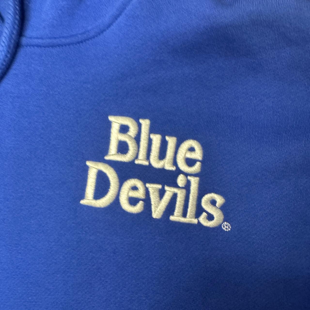 -Mitchell & ness blue and grey duke blue devils hoodie