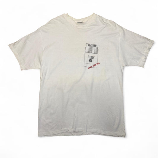 -white vintage single stitch UNC tee