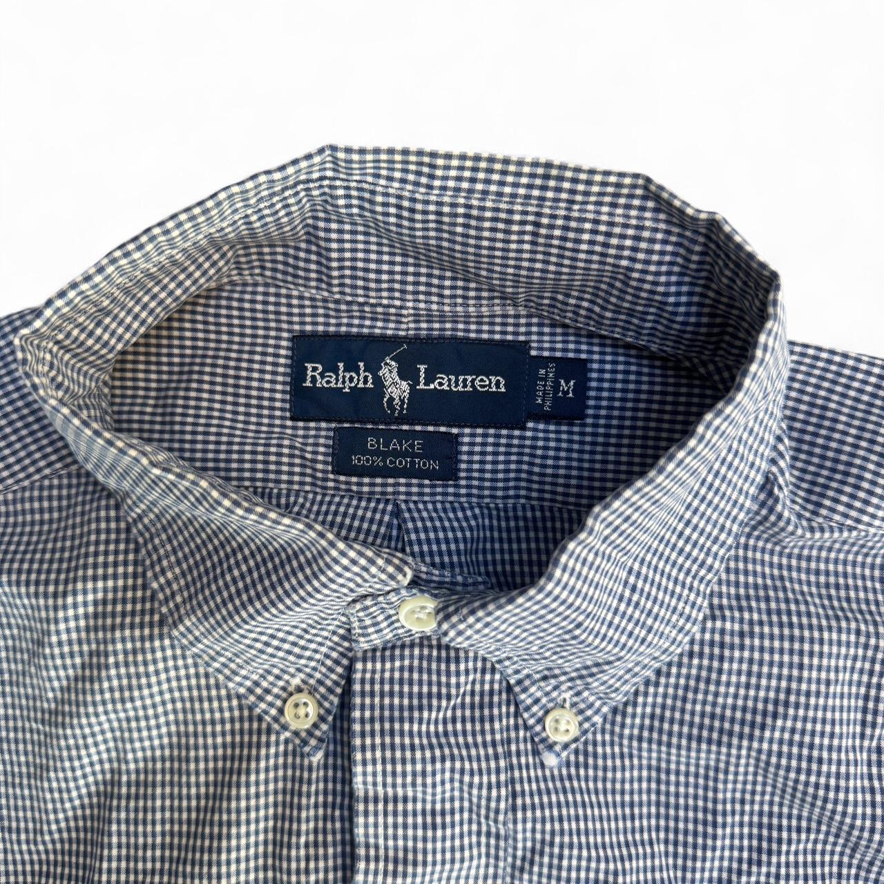 Blue and white Polo Ralph Lauren button-up shirt