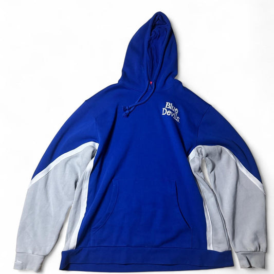 -Mitchell & ness blue and grey duke blue devils hoodie