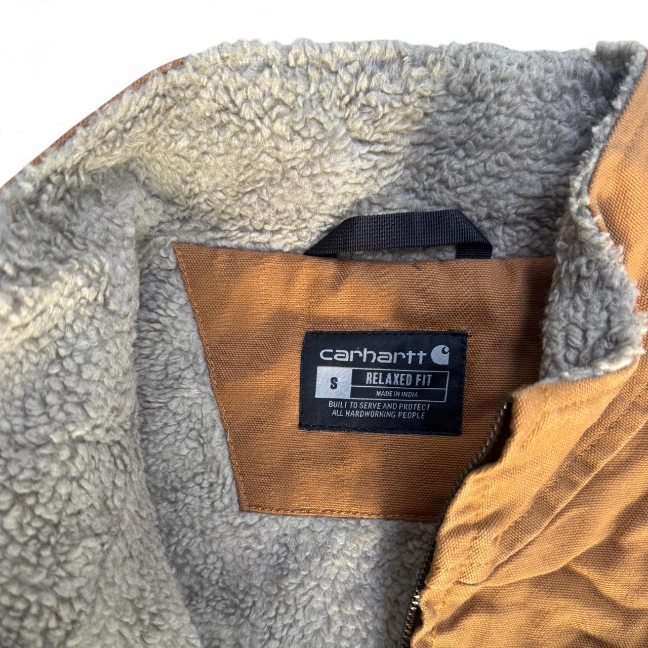 Carhartt Brown Fleece-Lined Gilet – Size Small (Perfect Condition)