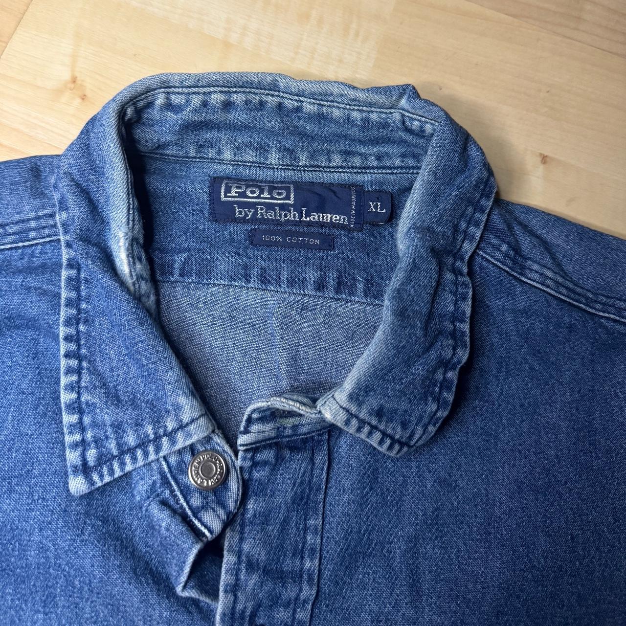 -polo Ralph Lauren 90s denims button up shirt