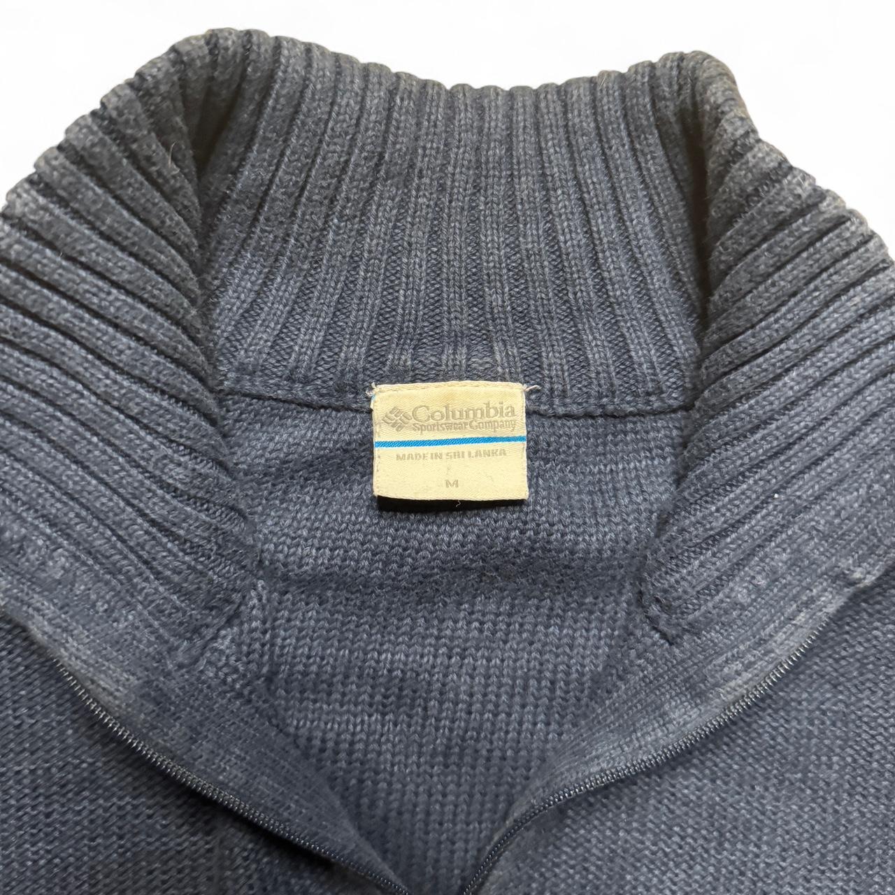 -vintage navy Columbia zip up knit