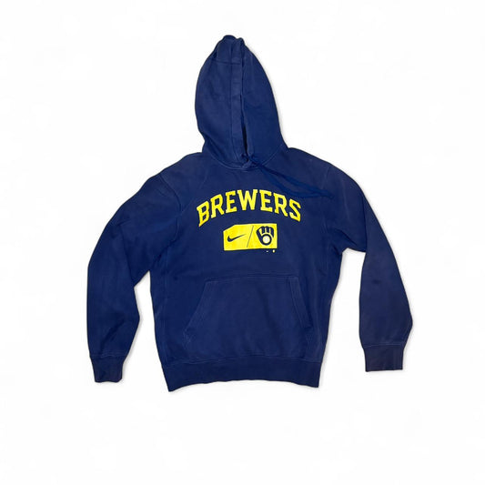 Classic Nike Brewers hoodie in navy blue