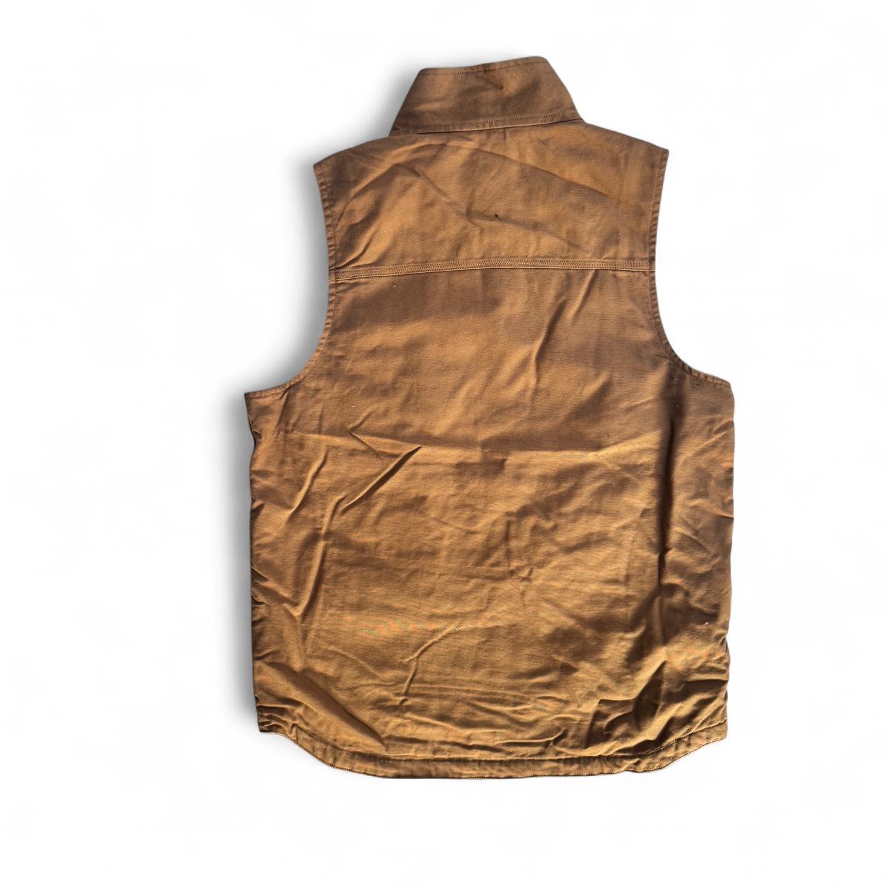 Carhartt Brown Fleece-Lined Gilet – Size Small (Perfect Condition)