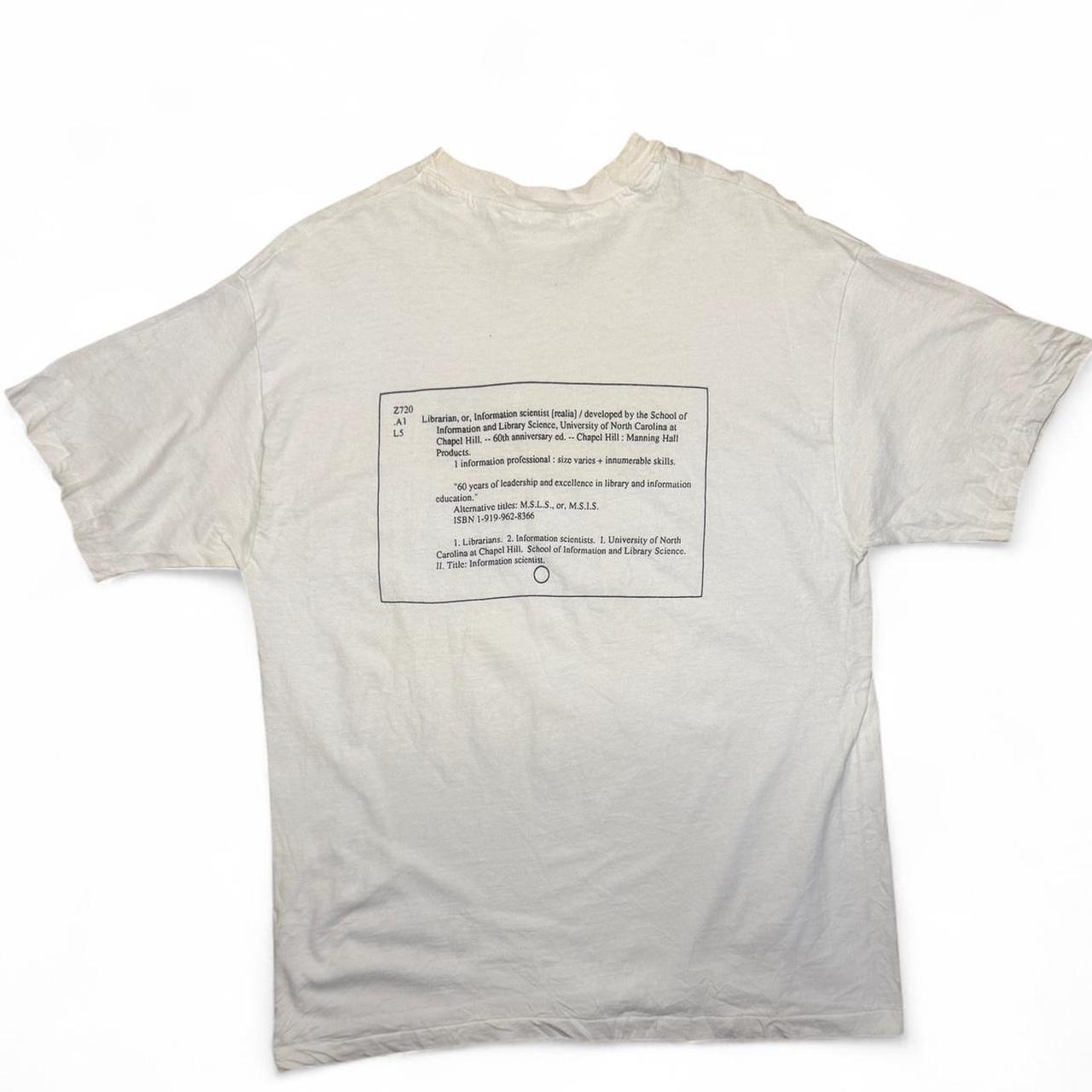 -white vintage single stitch UNC tee