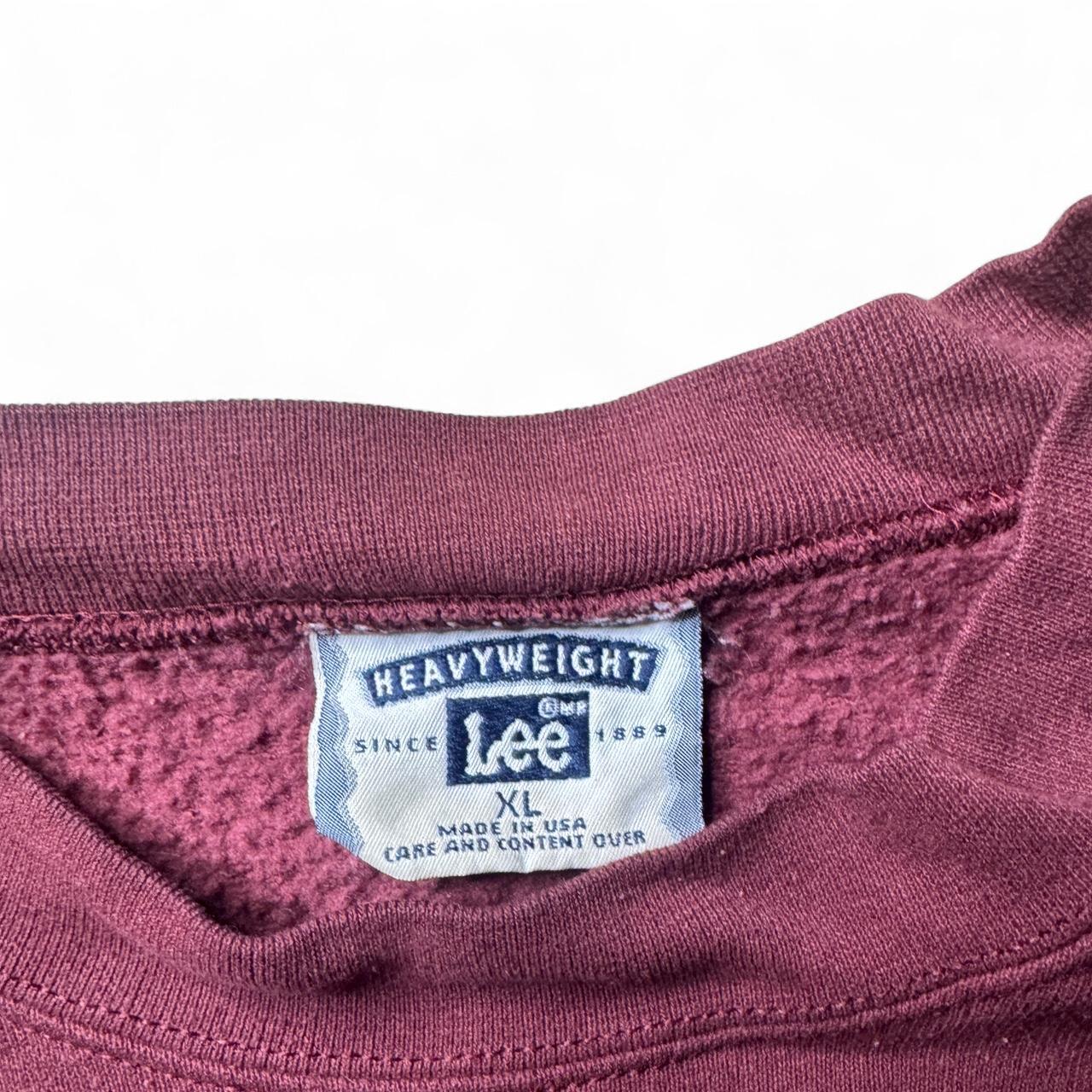 -cool vintage Lee Missouri crewneck burgundy