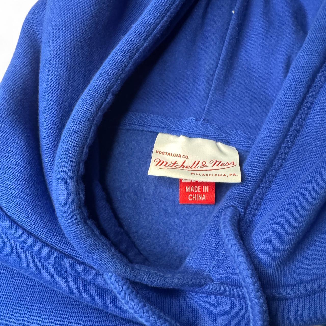 -Mitchell & ness blue and grey duke blue devils hoodie