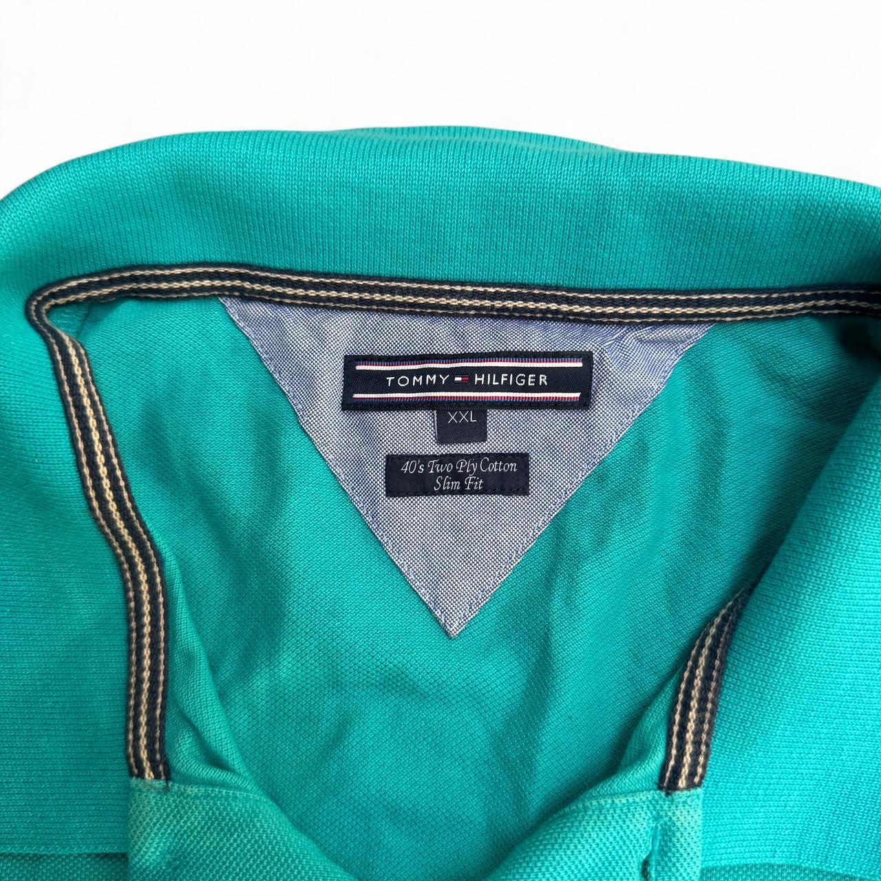 Tommy Hilfiger teal polo shirt